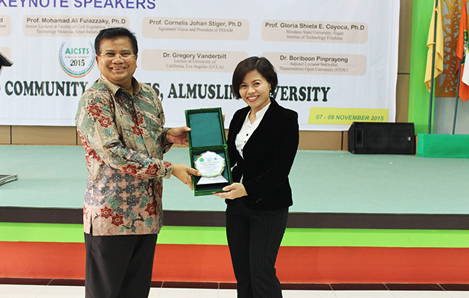 CON’s Coyoca is one of plenary speakers in 1st Almuslim International conference on Science & Technology in Indonesia