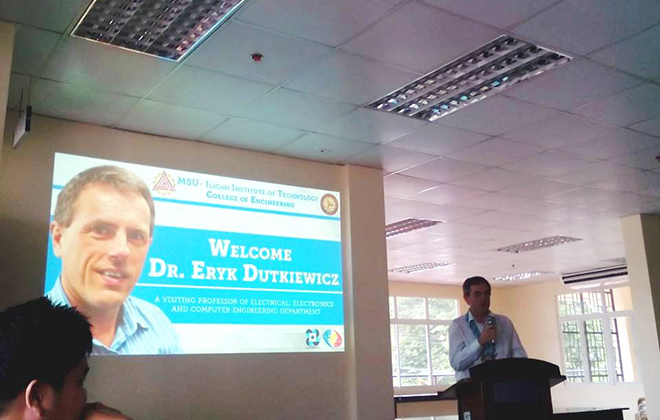 Australian Visiting Professor’s lectures at the EECE Dept ends