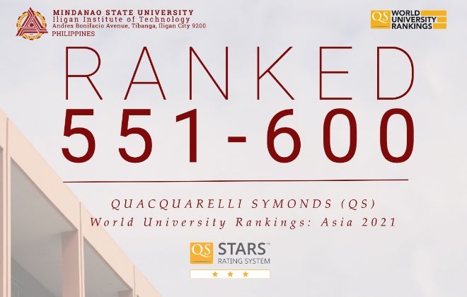 MSU-IIT makes it to QS world university rankings in 2021 edition